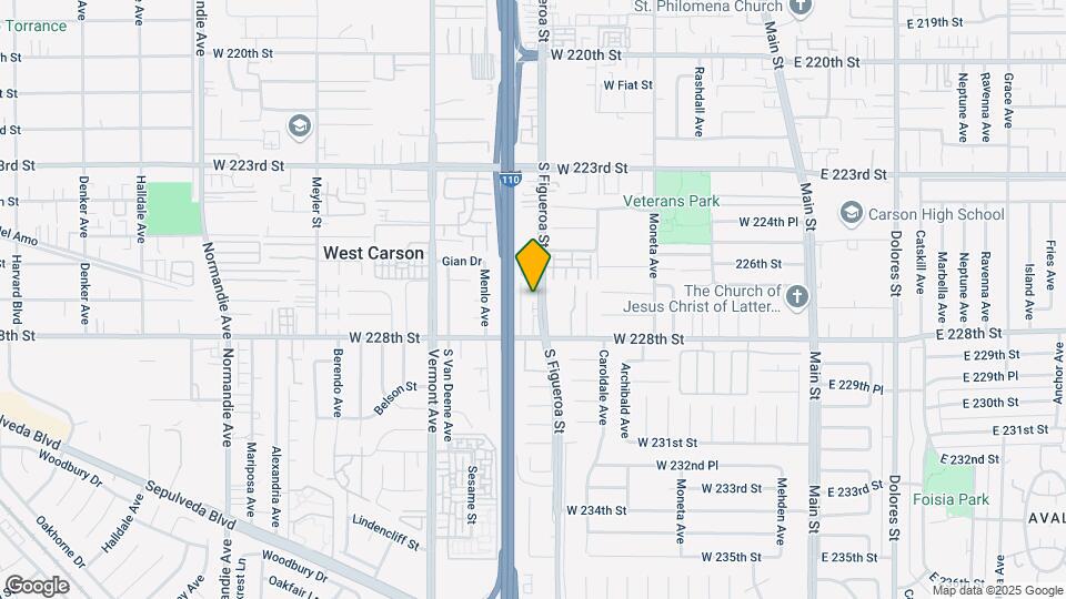 22611-22633 1/2 Figueroa St Map and Location Details