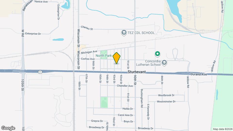 2921 93rd St Map and Location Details