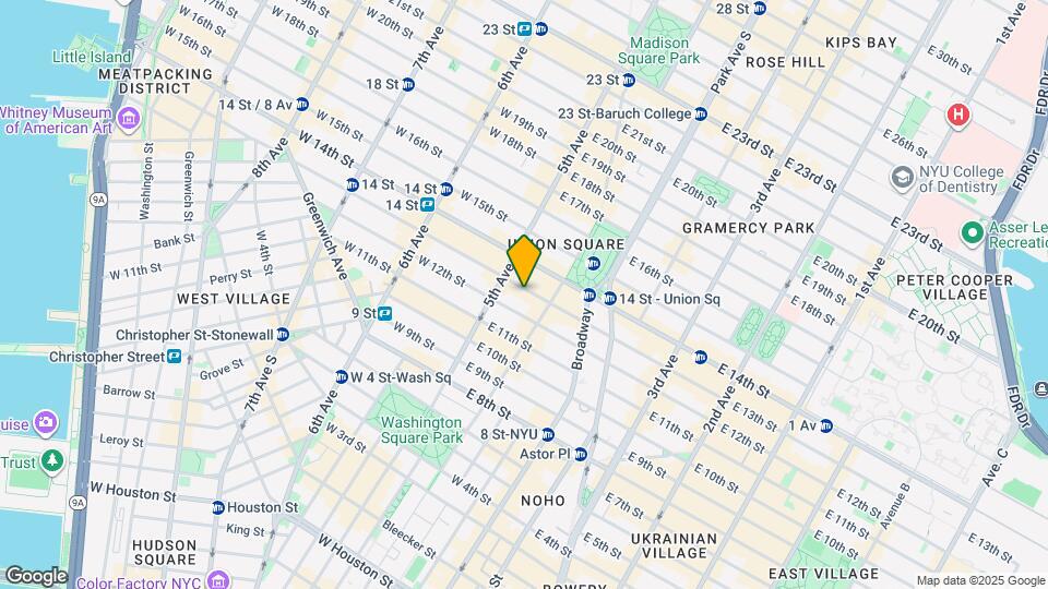 18 E 13th St Map and Location Details