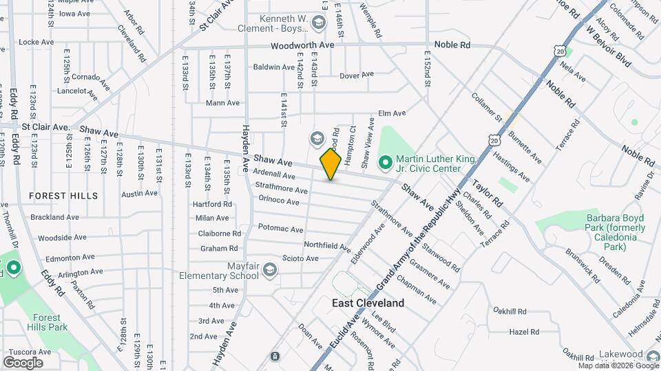 14504 Ardenall Ave Map and Location Details