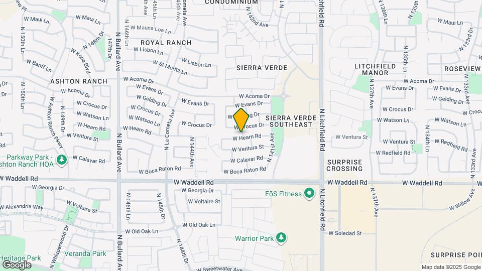 14210 W Hearn Rd Mapa y Detalles de la Ubicación