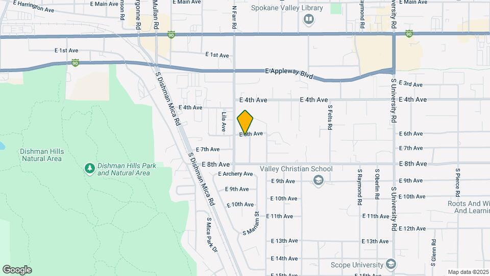 9714 E 6th Ave Map and Location Details