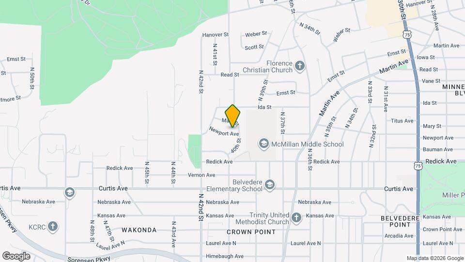 4010 Newport Ave Map and Location Details