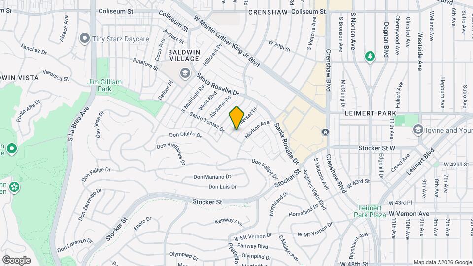 4182 Somerset Dr Map and Location Details