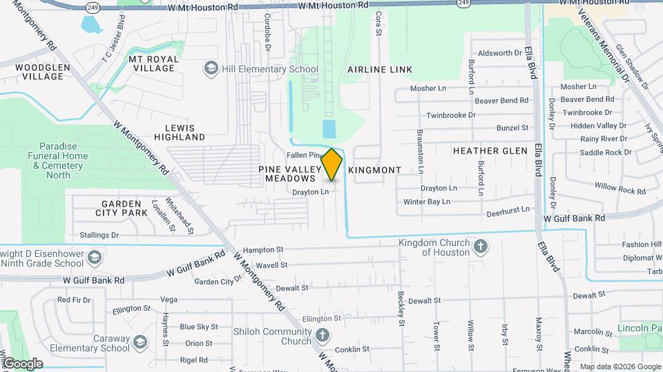 10607 Logger Pines Trail Map and Location Details