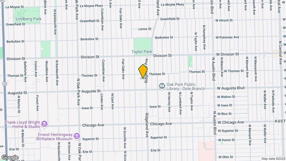 727 Ridgeland Ave Map and Location Details
