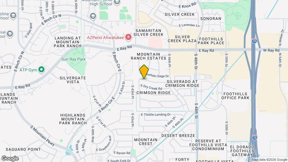 4421 E Desert Wind Dr. Map and Location Details