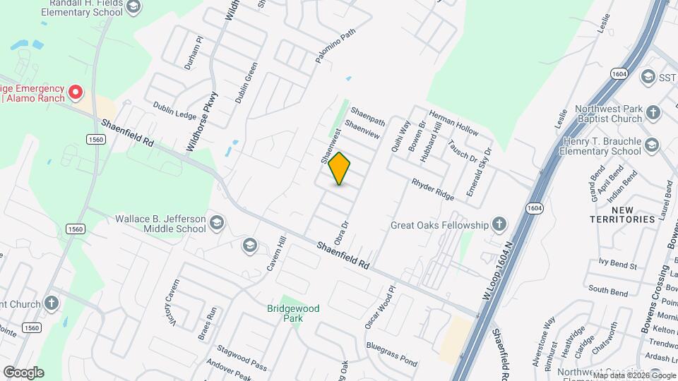 10631 S Shaenridge Map and Location Details