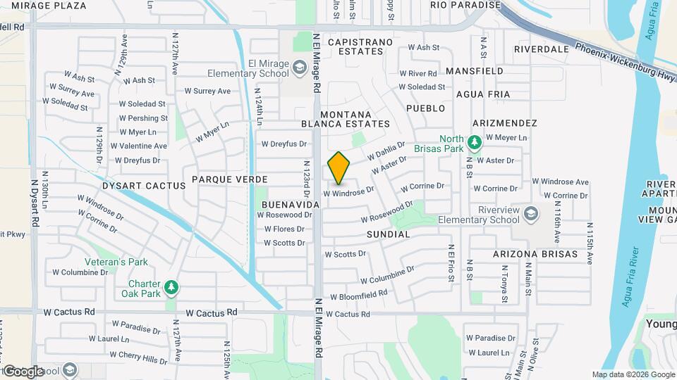 12232 W Windrose Dr Mapa y Detalles de la Ubicación