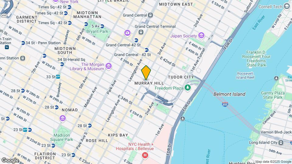 200 E 38th St Map and Location Details