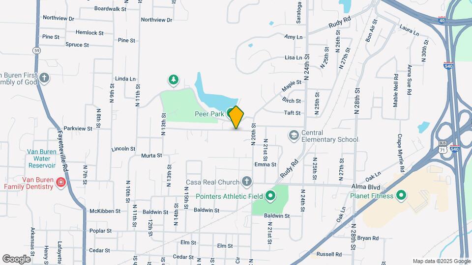 1802 Parkview St Map and Location Details