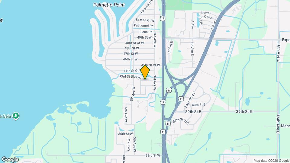 407 43rd St Blvd W Mapa y Detalles de la Ubicación