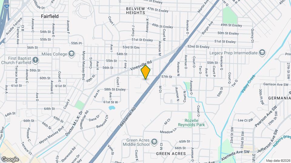 5712 Monte Sano Dr Map and Location Details