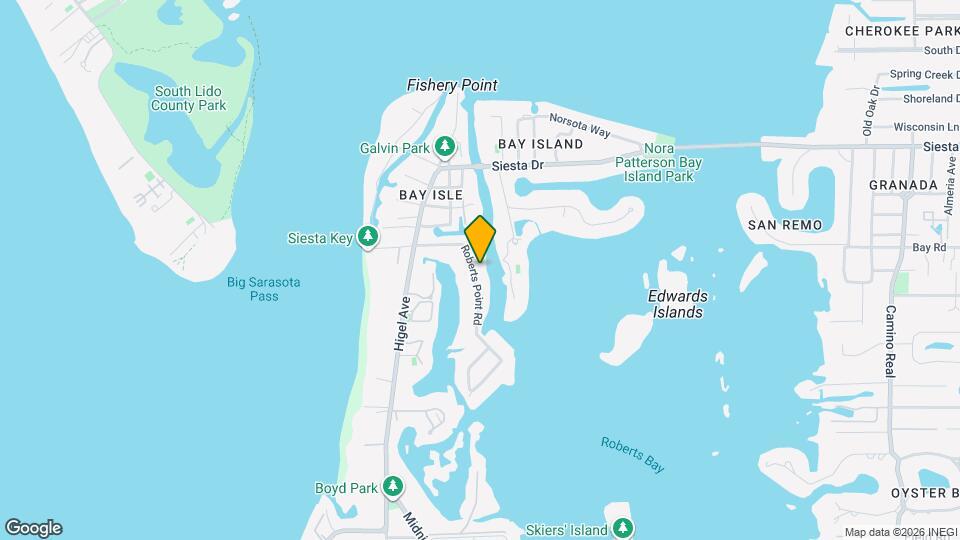 3985 Roberts Point Rd, Unit Siesta Key Apartment Map and Location Details