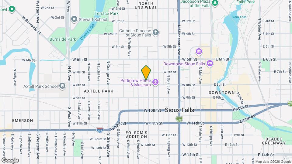 201 N Summit Ave Map and Location Details