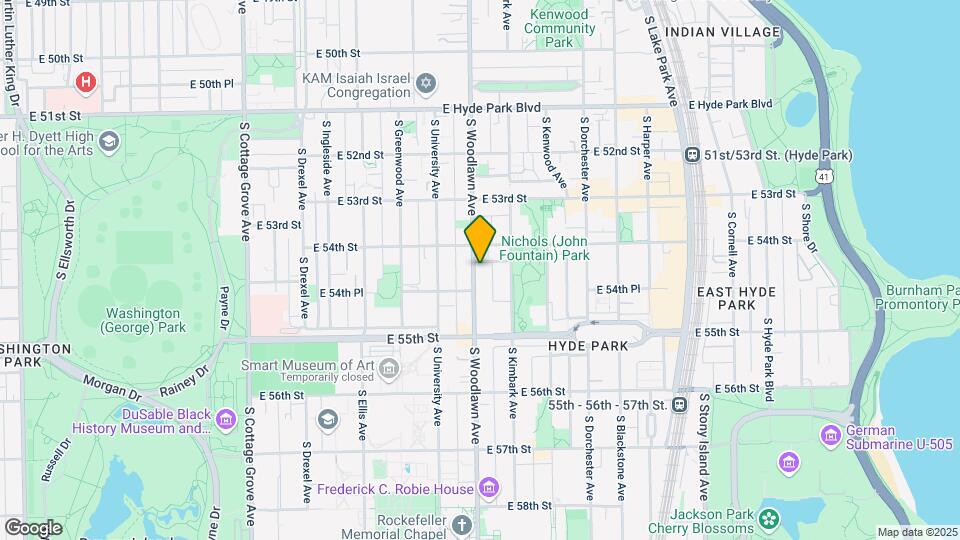 5429 S. Woodlawn Avenue Map and Location Details