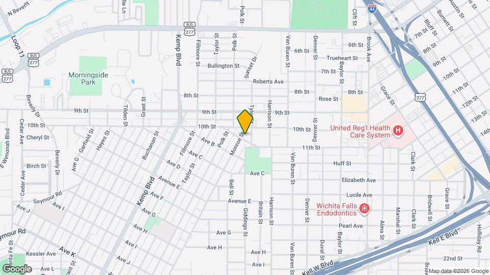 1009 Monroe St Map and Location Details