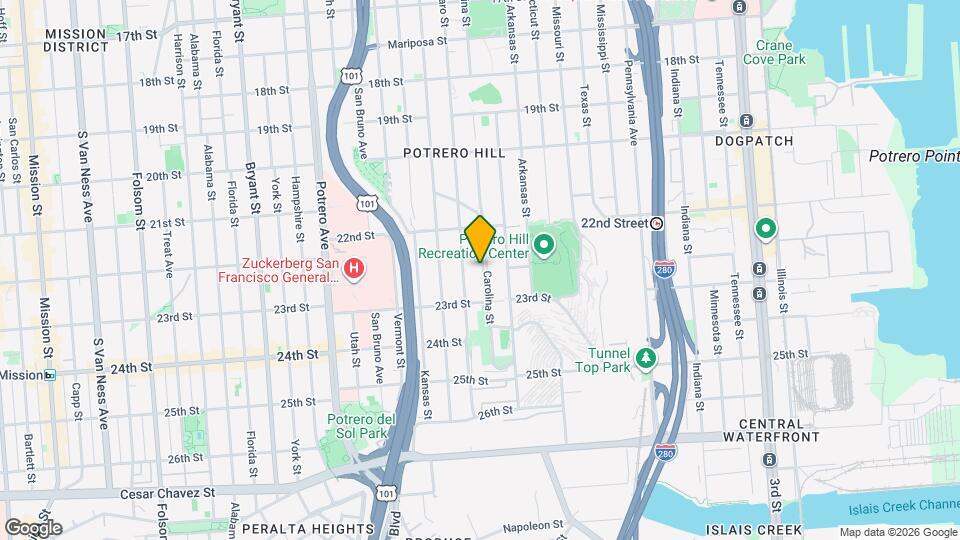 1016 Carolina St Map and Location Details