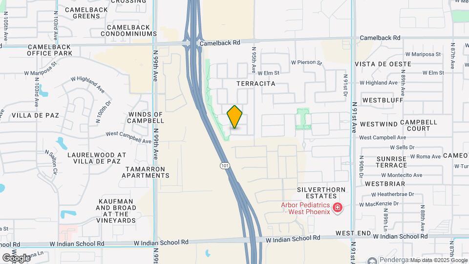 9526 W Minnezona Ave Map and Location Details