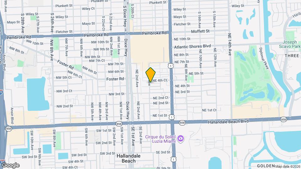 301 NE 4th St Map and Location Details