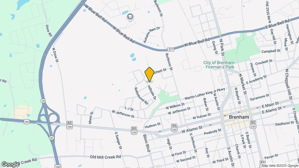 802 Hillside Dr Map and Location Details