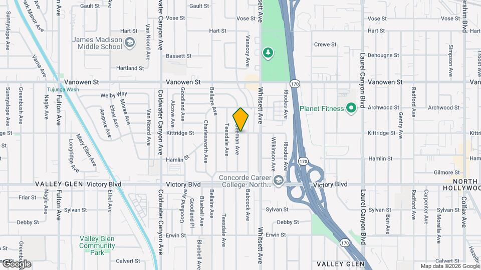 6556 Beeman Ave Mapa y Detalles de la Ubicación