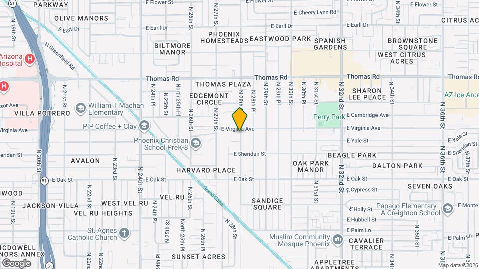 2534 N 28th St Map and Location Details