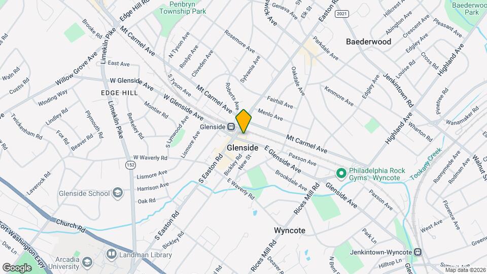 17 E Glenside Ave, Unit 1 - Available 7-1-26 Map and Location Details