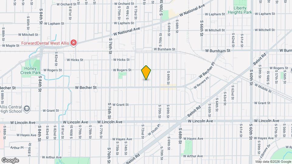 2054 S 72nd St Map and Location Details