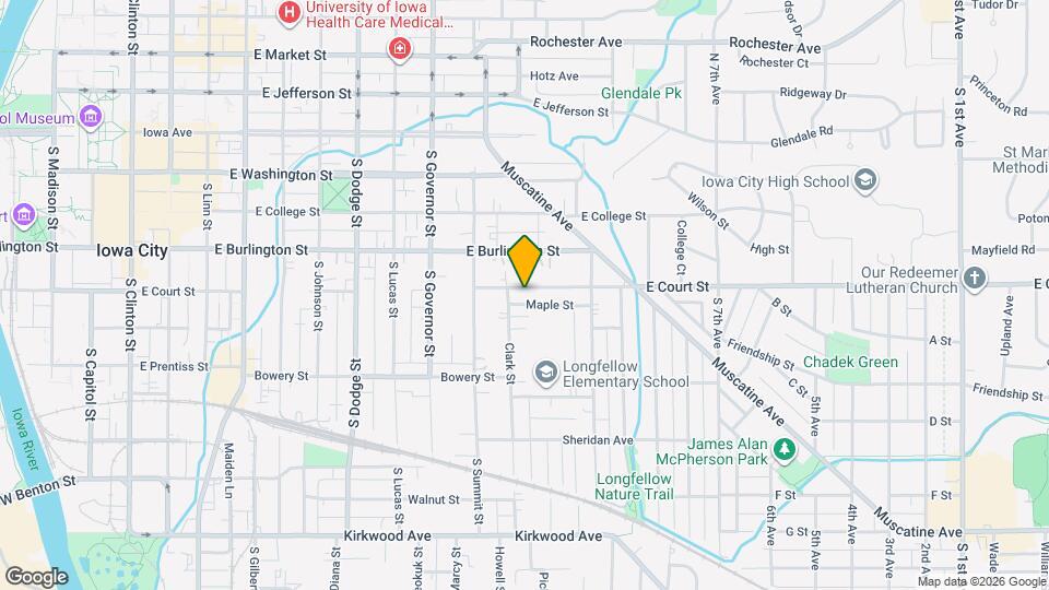 1117 E Court St Map and Location Details