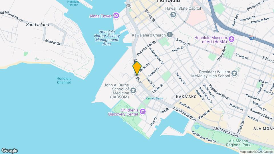610 Ala Moana Blvd Map and Location Details