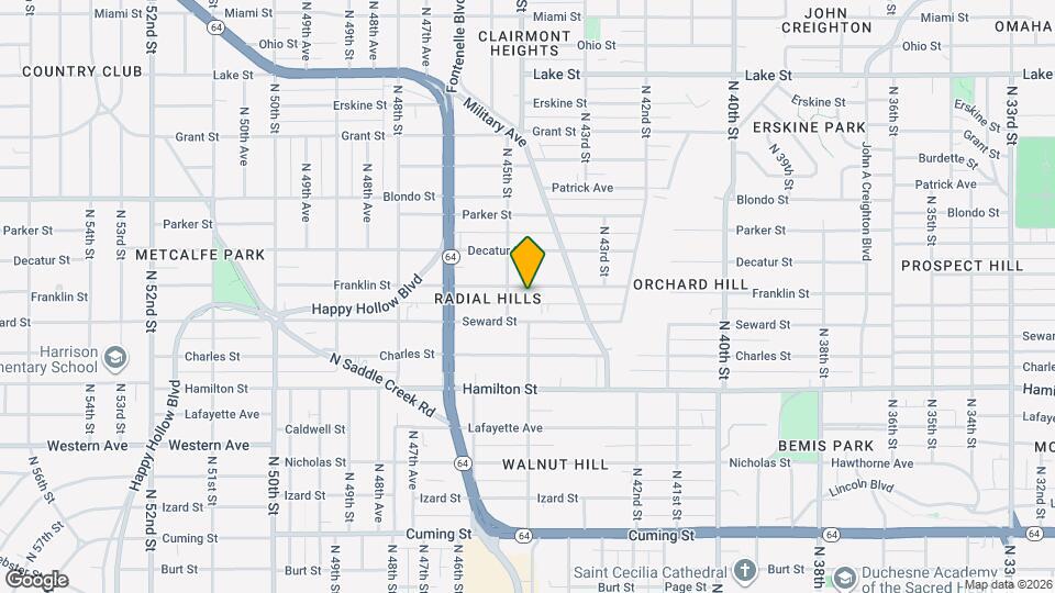 4439 Franklin St Map and Location Details