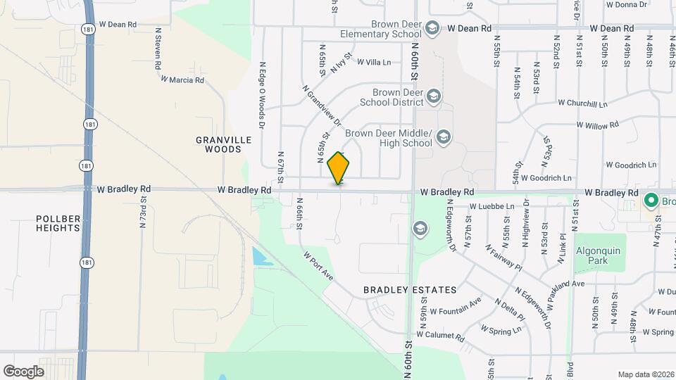 Bradley Townhomes & Apts Map and Location Details