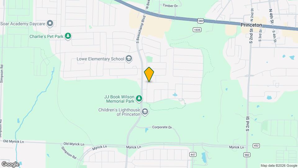 605 Cedar Springs Dr Map and Location Details