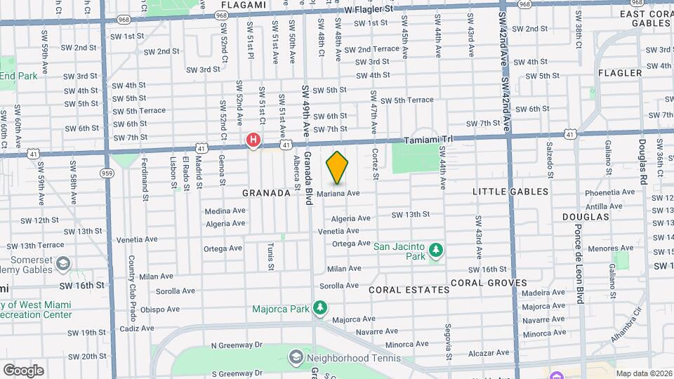 911 Mariana Ave Map and Location Details