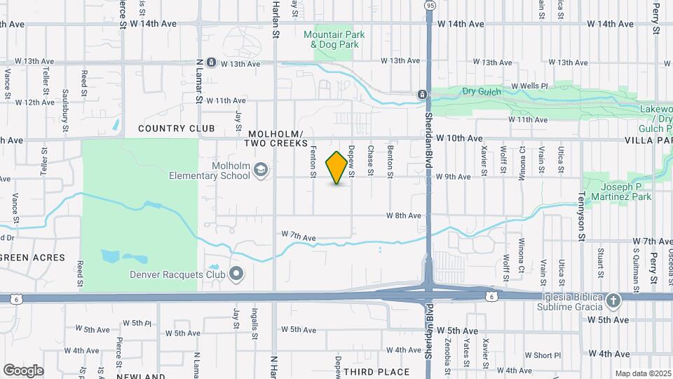 879 Depew St Map and Location Details