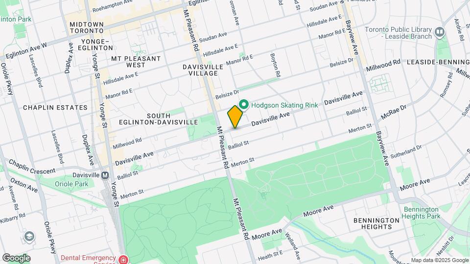 283 Davisville Ave Map and Location Details