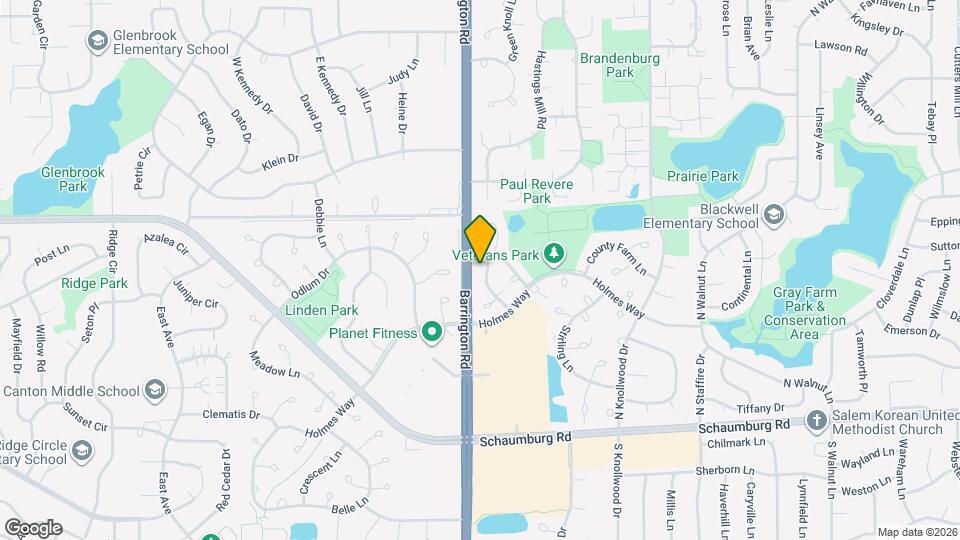 210 Glasgow Ln Map and Location Details