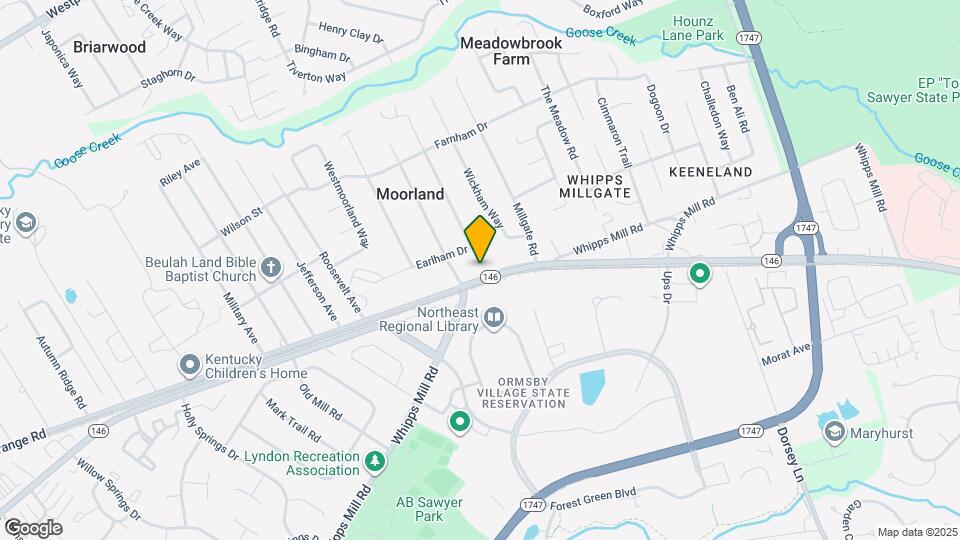 9409 La Grange Rd Map and Location Details