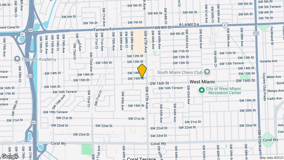 6732 SW 15th St Map and Location Details