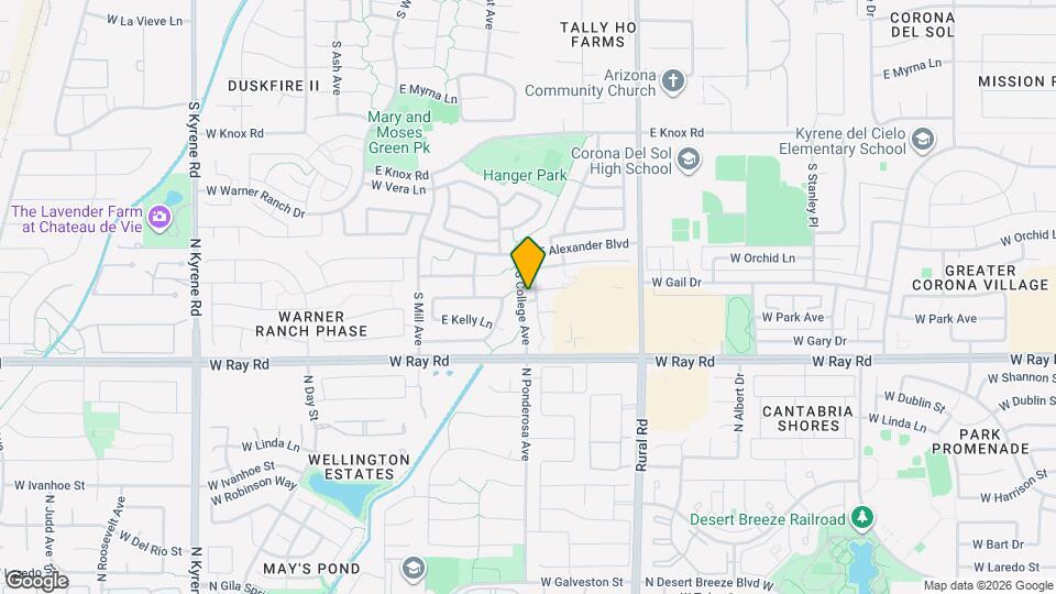 9786 S La Rosa Dr Map and Location Details