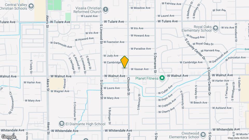 1908 S Pride St Map and Location Details