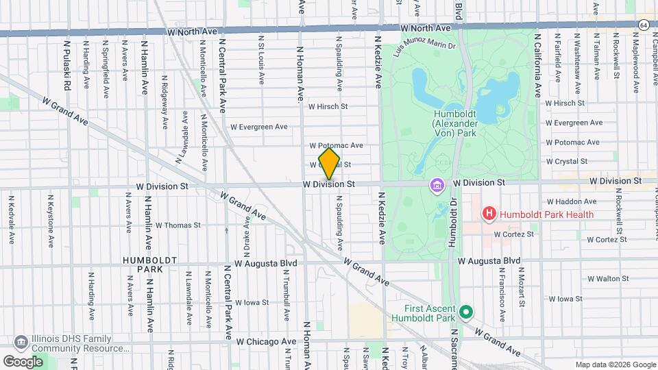3327 W Division St Map and Location Details