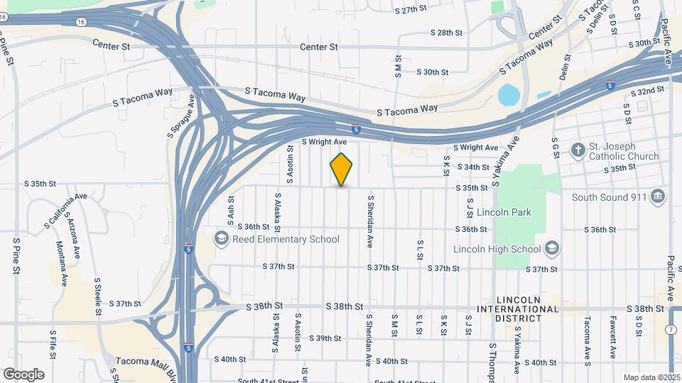 1504 S 35th St Map and Location Details