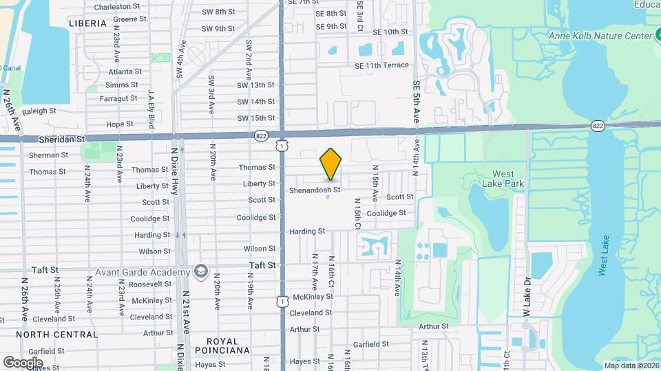 1619 Shenandoah St Map and Location Details