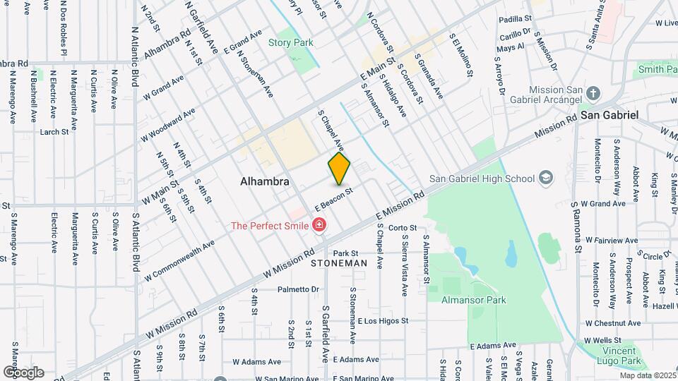 121 E Beacon St Map and Location Details