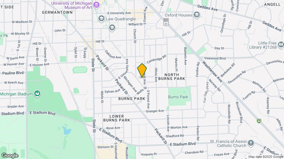 1130 S Forest Ave, Unit 2 Map and Location Details