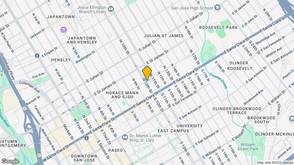 98 N 10th St Map and Location Details