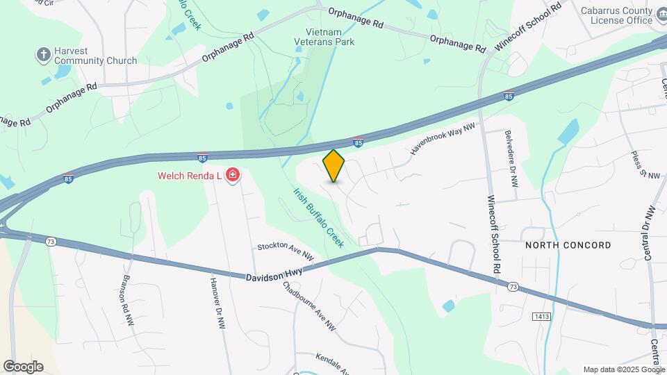 1554 Kindred Cir NW Map and Location Details