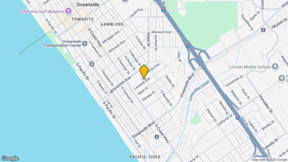 716 Leonard Ave, Unit B Map and Location Details